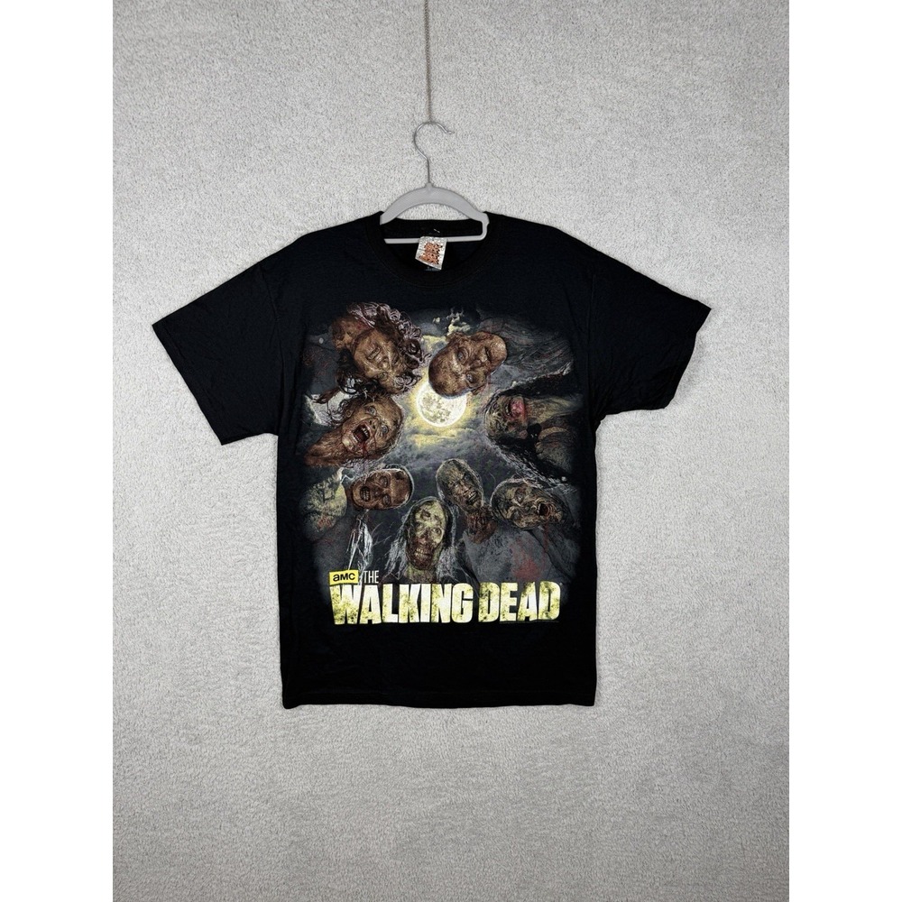 The Walking Dead T Shirt Mens Size M Black Zombie Graphic AMC 2014 NEW Rare